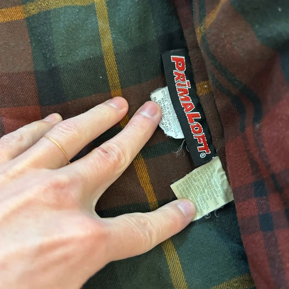 Vintage LL Bean Wool Lined Work Jacket Size XL Chore Coat Canvas Carhartt Style - Picture 7 of 8